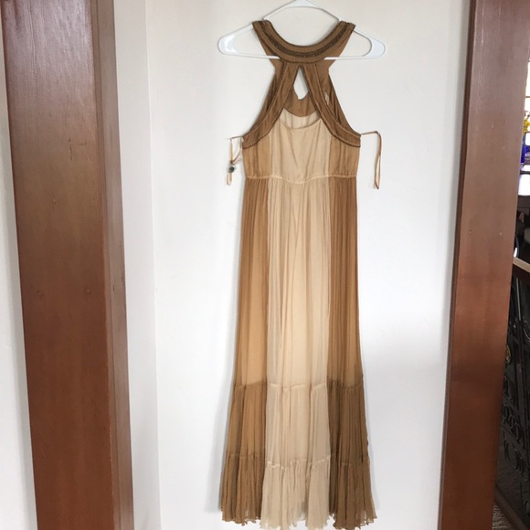 NWOT Free People gown w intricate beading/cutouts - Picture 8 of 8